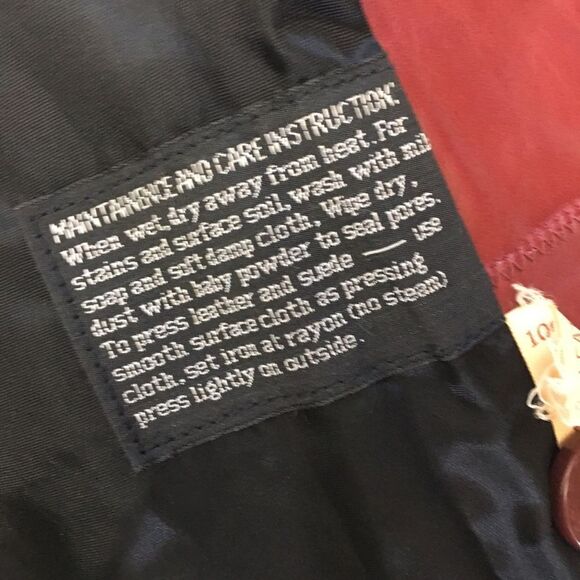 Vintage TFC Red Leather Jacket - Picture 7 of 16